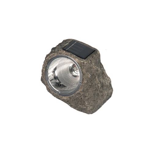 Roca solar 3 LED blancas en poliresina