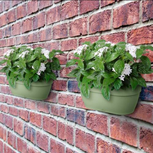Maceta Pared Vibia Campana -35 cm - Verde P. -Elho