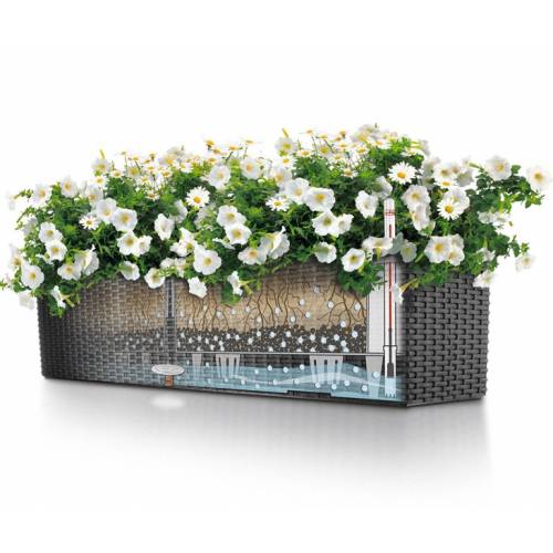 Balconera Cottage 80 - Negro Grafito - LECHUZA