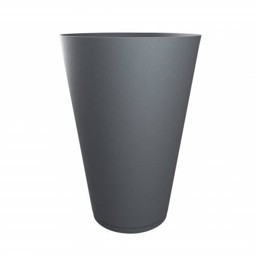 Maceta Tokyo -  Antracita / Blanco - D.50 A.80 cm