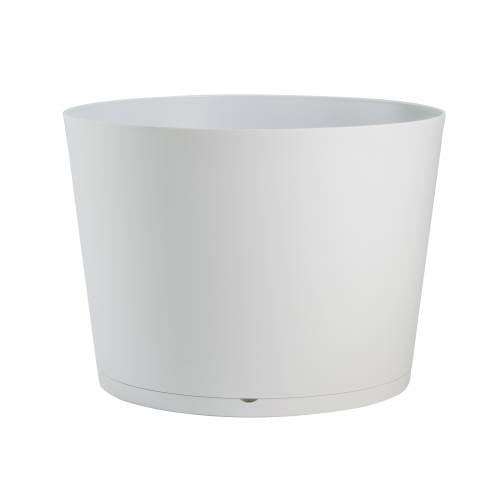 Maceta Tokyo -  Antracita / Blanco - D.50 A.80 cm