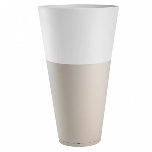 Maceta Tokyo - Gris / Blanco - D.50 A.80 cm