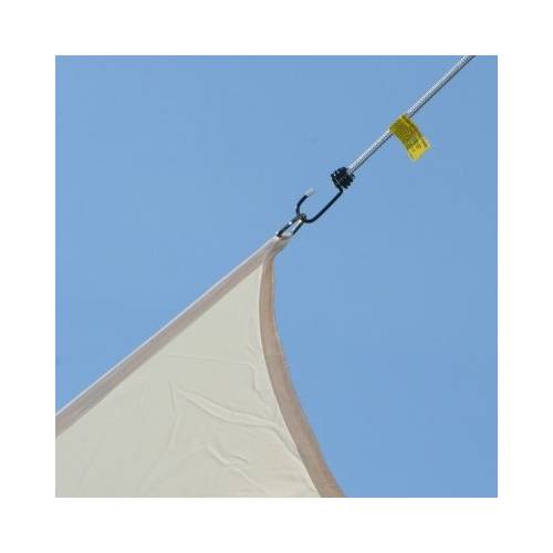 Lona parasol impermeable triangular - gris claro