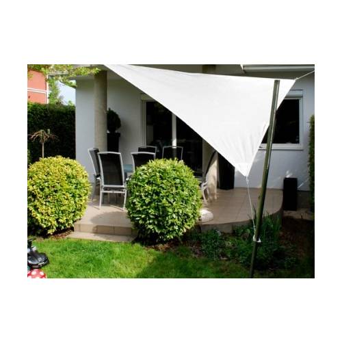 Lona parasol impermeable triangular - blanca